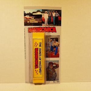 Dukes of hazzard harmonica on card rare